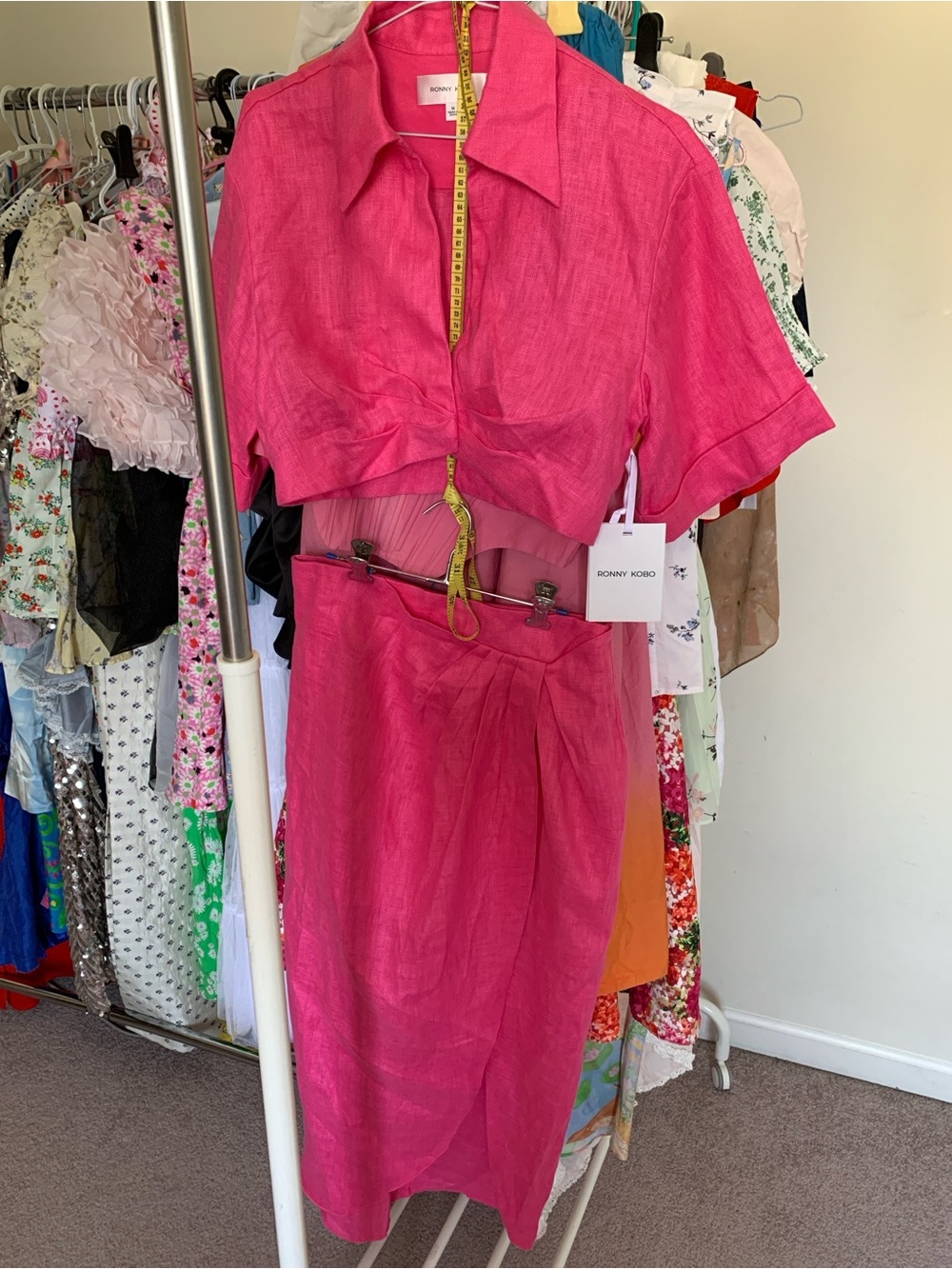 NWT Ronny Kobo 100% Linen Set